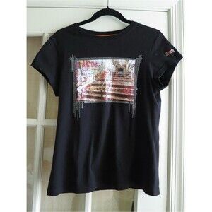 Official Le Tigre Graphic Print Tshirt - Black, Medium, NWOT